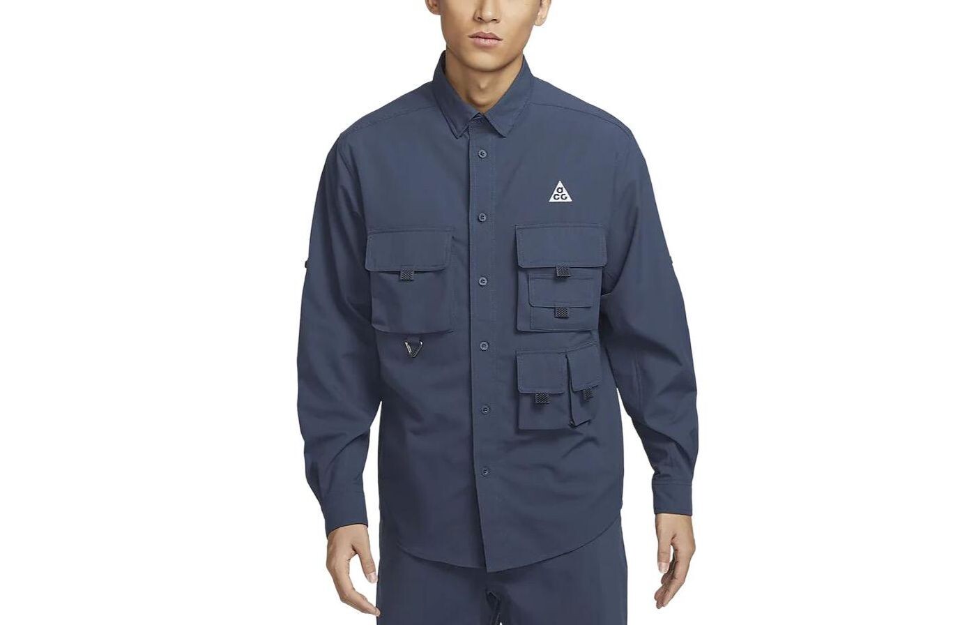 

Мужская рубашка ACG Lightning Blue Nike, голубой
