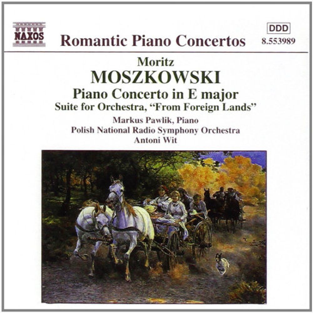 

Диск CD Mozkowski: Piano Concerto in E Major / From Foreign Lands Suite - Moritz Moszkowski, Antoni Wit, Markus Pawlik, Polish National Radio Symphony Orchestra