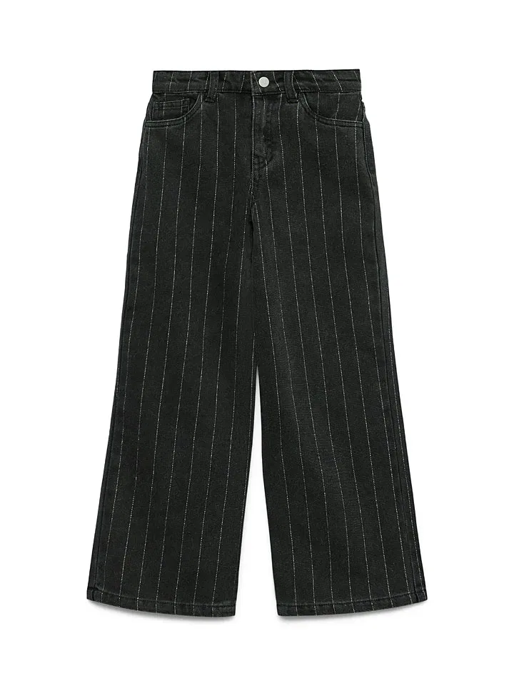 Джинсы в полоску Vero Moda Girl, черный