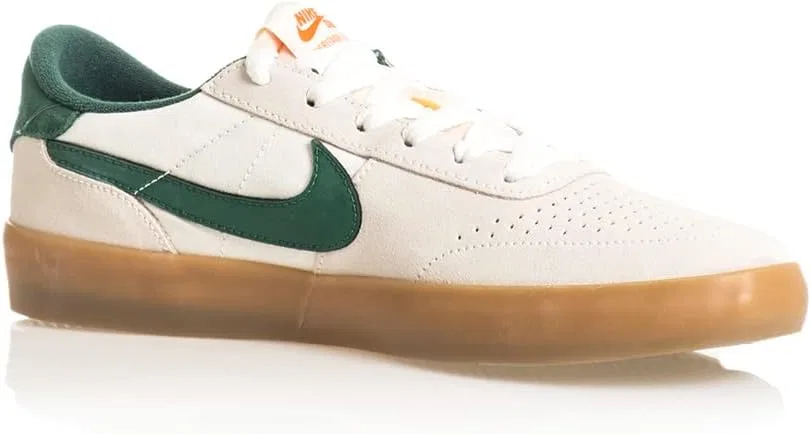 Кроссовки для скейтбординга Nike SB Heritage Vulc, цвет Sail/Gorge Green-sail-safety Orange — фото 2