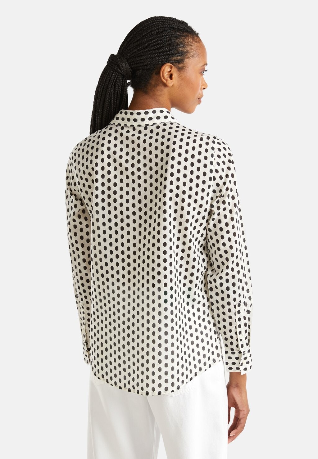 

Рубашка-блузка PATTERNED United Colors of Benetton, кремовый