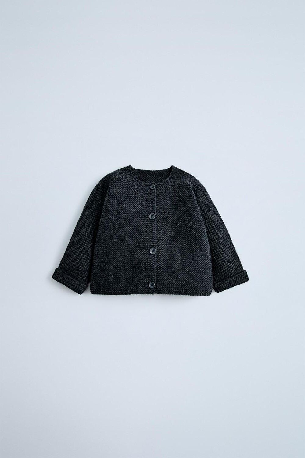 

Кардиган с косами ZARA, темно-серый уголь
