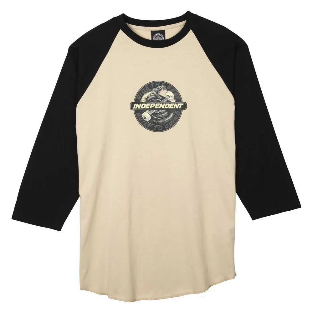

Футболка Independent Speed snake front baseball 3/4 sleeve, бежевый