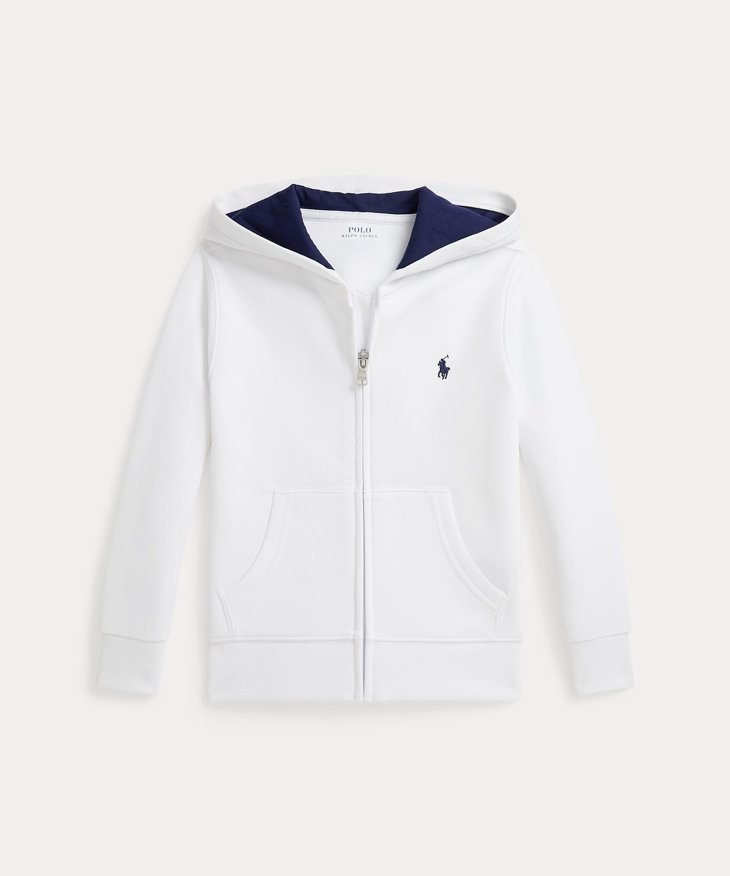 (Для мальчиков 2-7 лет) Трусики-худи на молнии, двойной вязки Polo Ralph Lauren, 100 White
