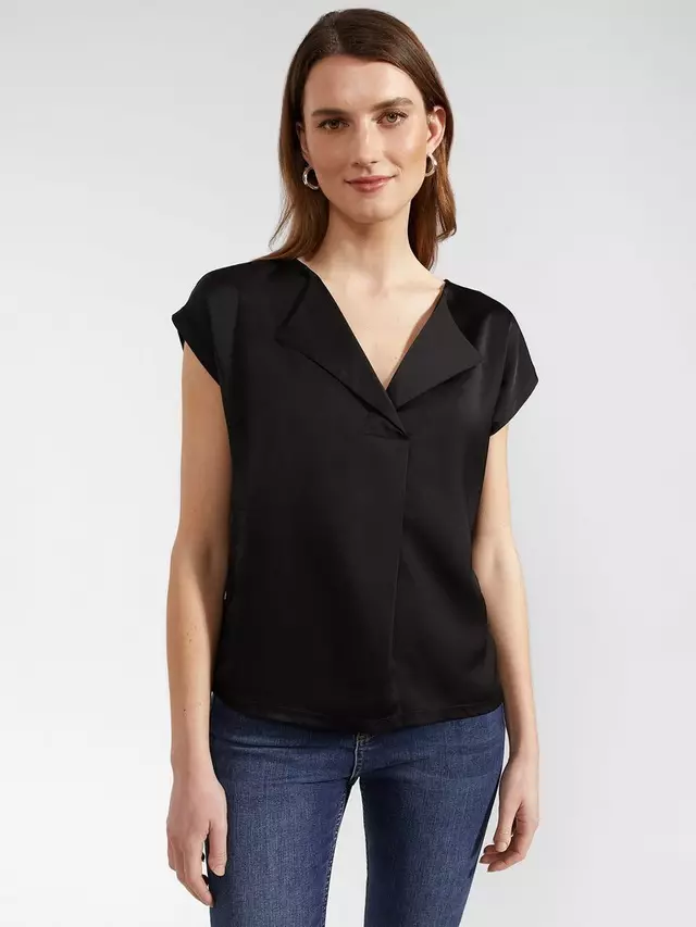 

Топ Hobbs Hobbs Sylvie Cap Sleeve, черный