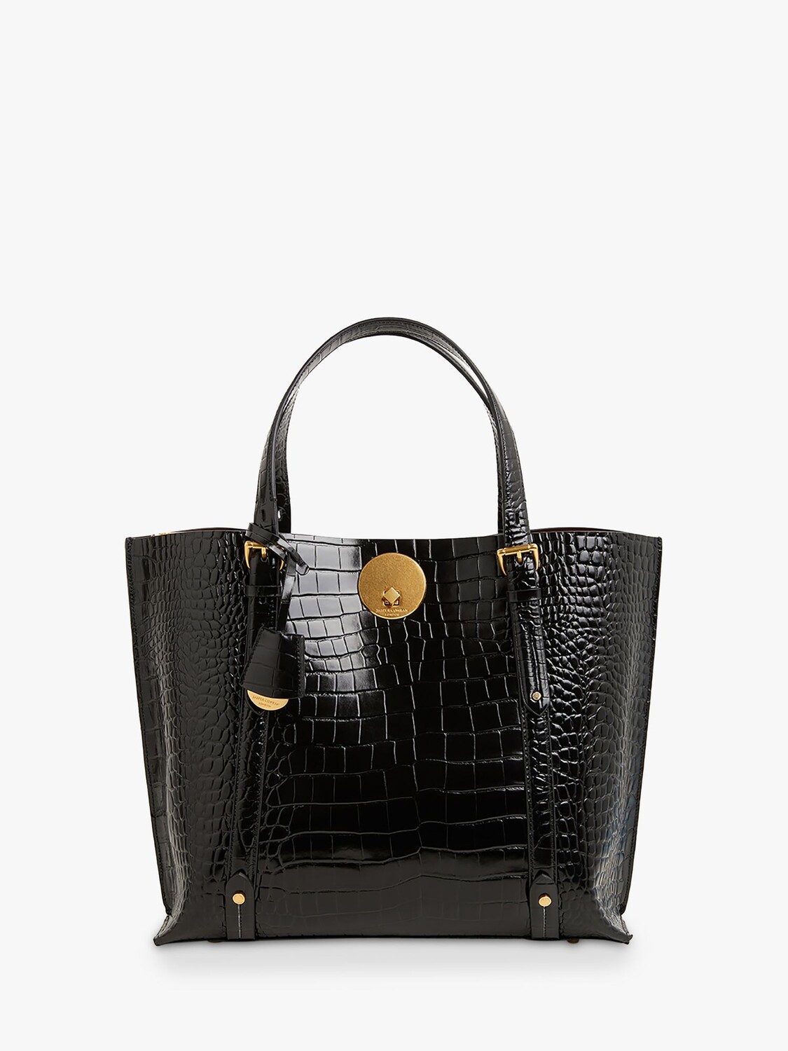 

Jasper Conran London Сумка-тоут Alexis из крокодиловой кожи, черная