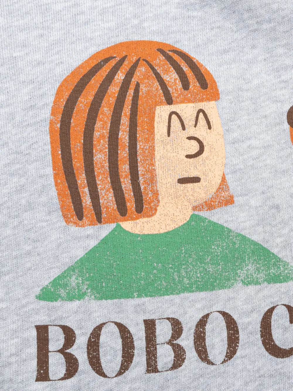 Графитовый свитшот "Friends in a Pickle" Bobo Choses, серый — фото 4