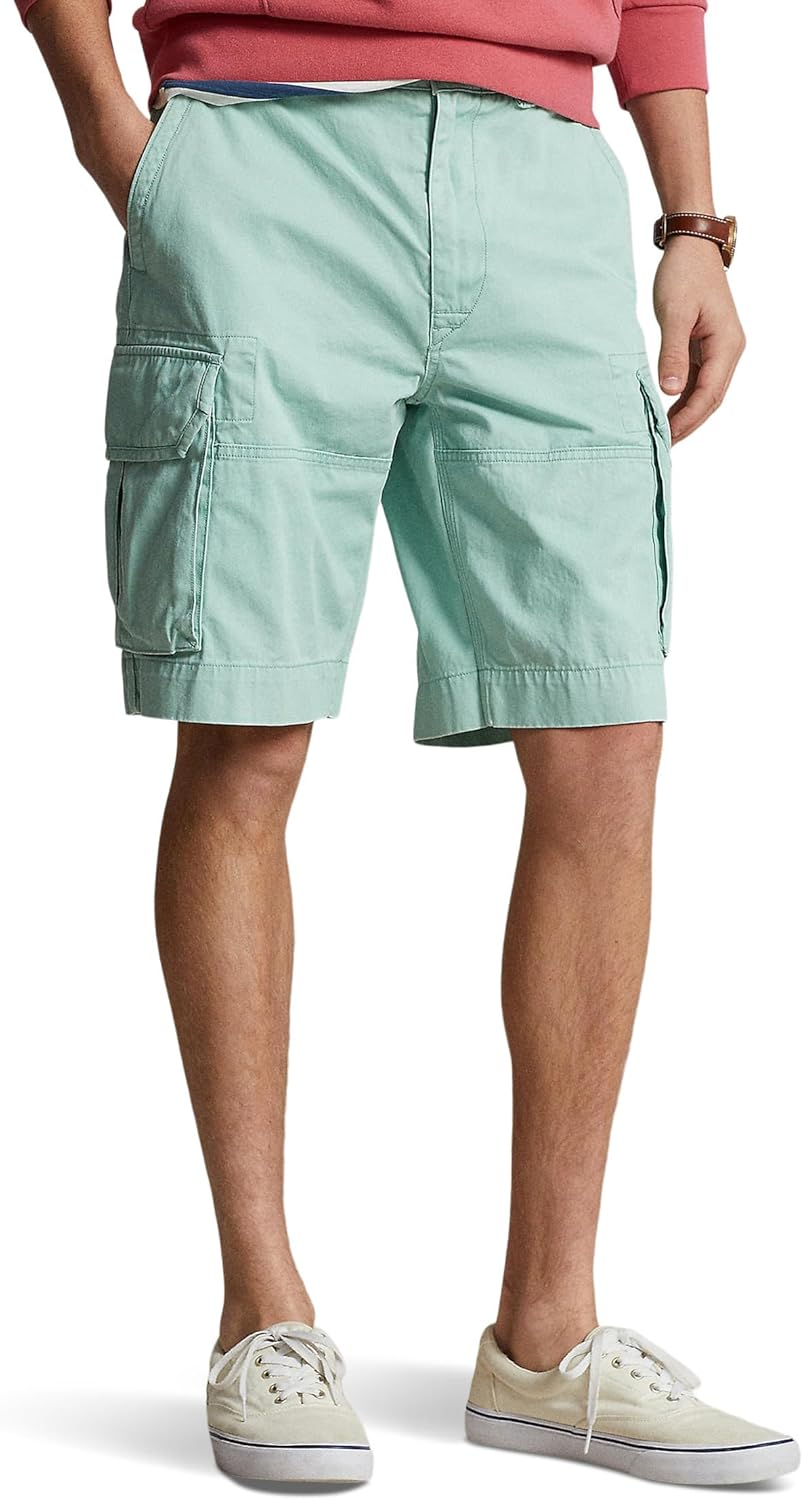 

POLO RALPH LAUREN Мужские шорты карго из твила Relaxed Fit, 10.5 дюймов, Celadon