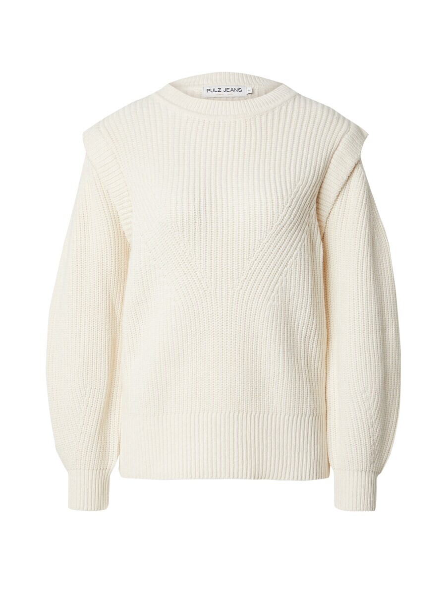 

Тонкий вязаный свитер PULZ Jeans Sweater MARLA, белый
