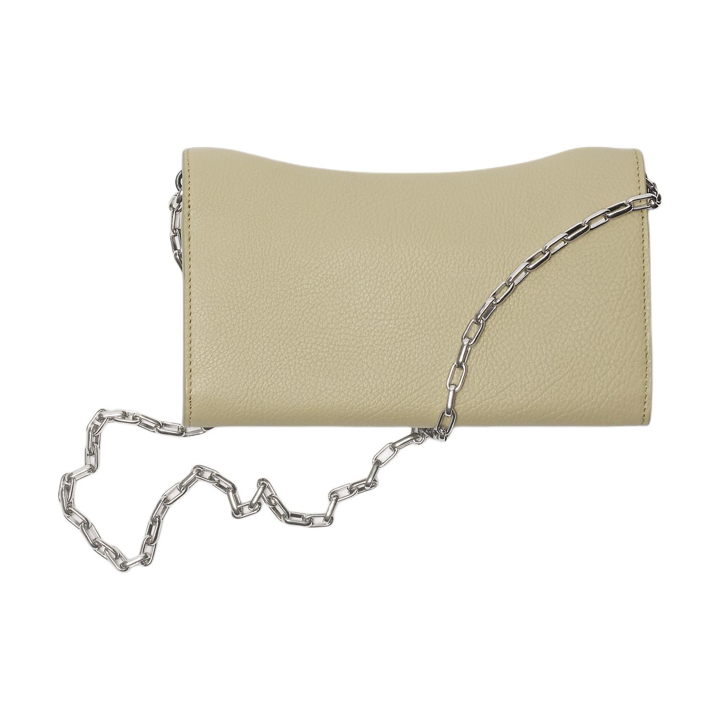 Женская сумка через плечо из зерненой кожи Burberry Hunter Beige — фото 2