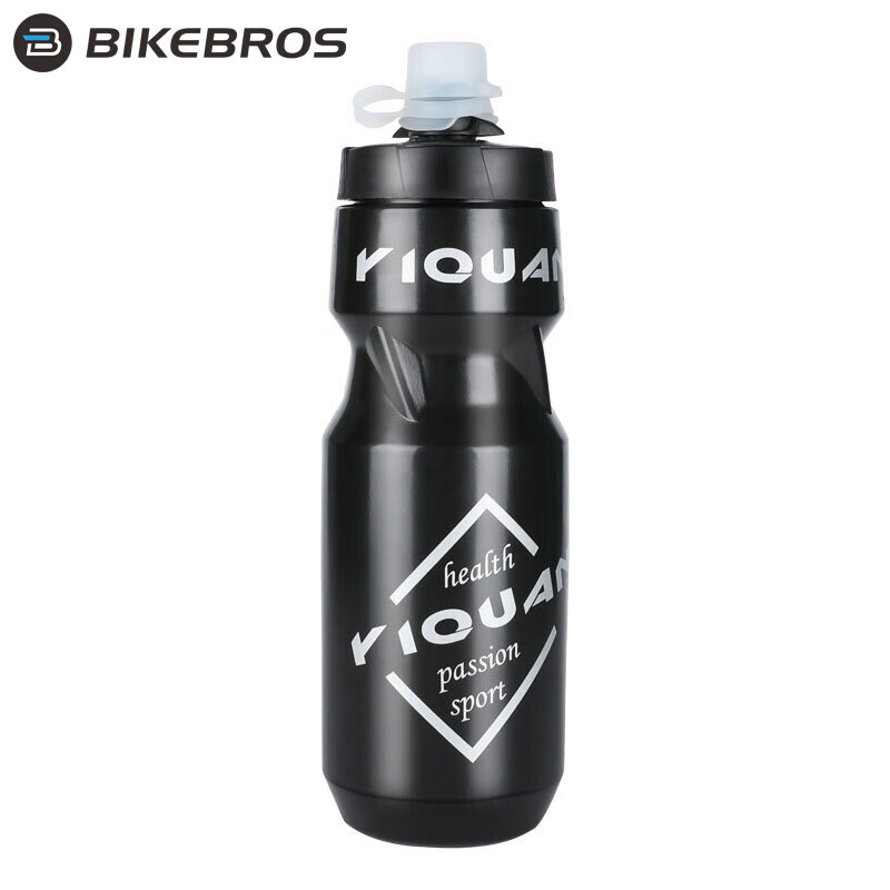 

BIKEBROS Горный велосипед Бутылка для воды Шоссейный велосипед Чашка для воды Портативный Фитнес Бег Спортивный велосипед На открытом воздухе Путешествие Велоспорт Бутылка для воды большой емкости 710 мл Черный