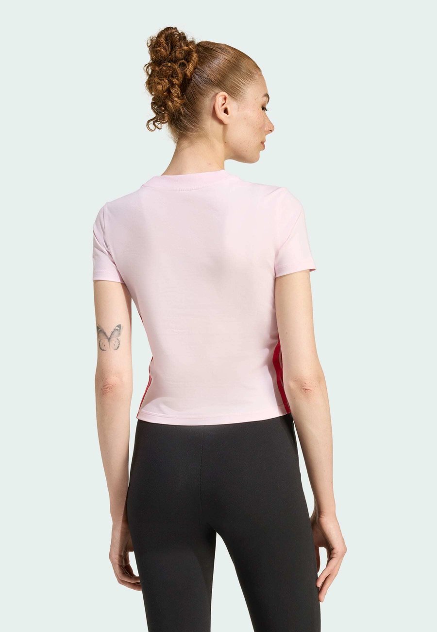 Футболка Adidas Sportswear W 3S SJ T, Clear Pink Pure Ruby/Pink — фото 2