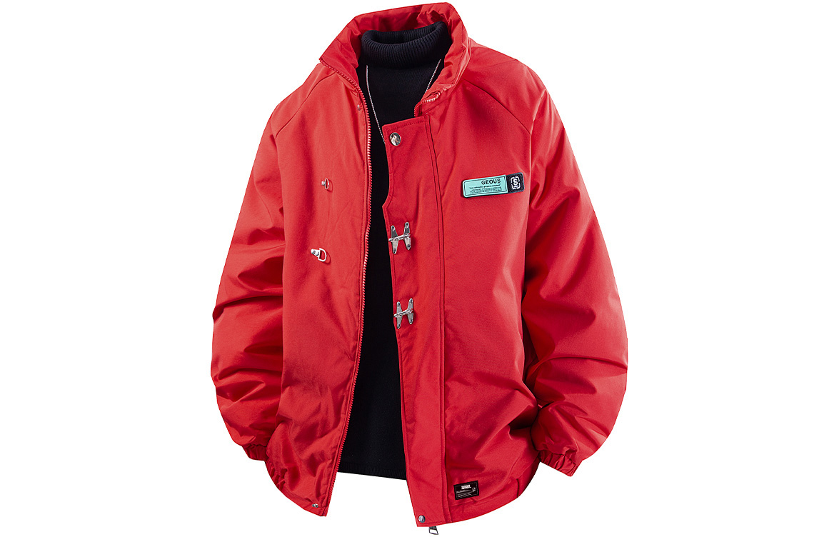 

Пуховик Unisex Stand Collar Fleece lined Pilot ZIAREL, red[removable logo]