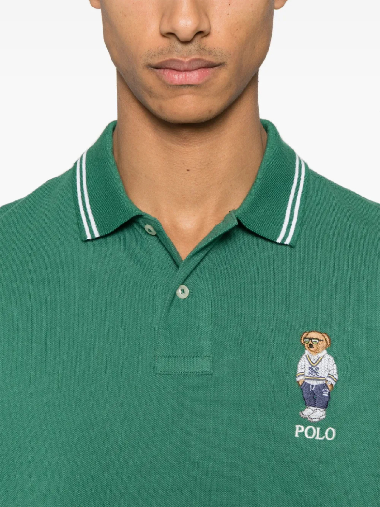 Рубашка поло Polo Ralph Lauren Polo Bear, зеленый — фото 4