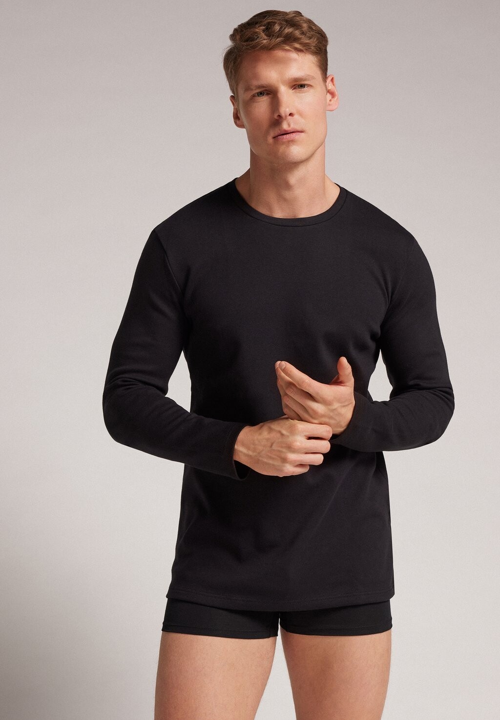 

Топ с длинными рукавами LONG SLEEVES WARM Intimissimi, черный