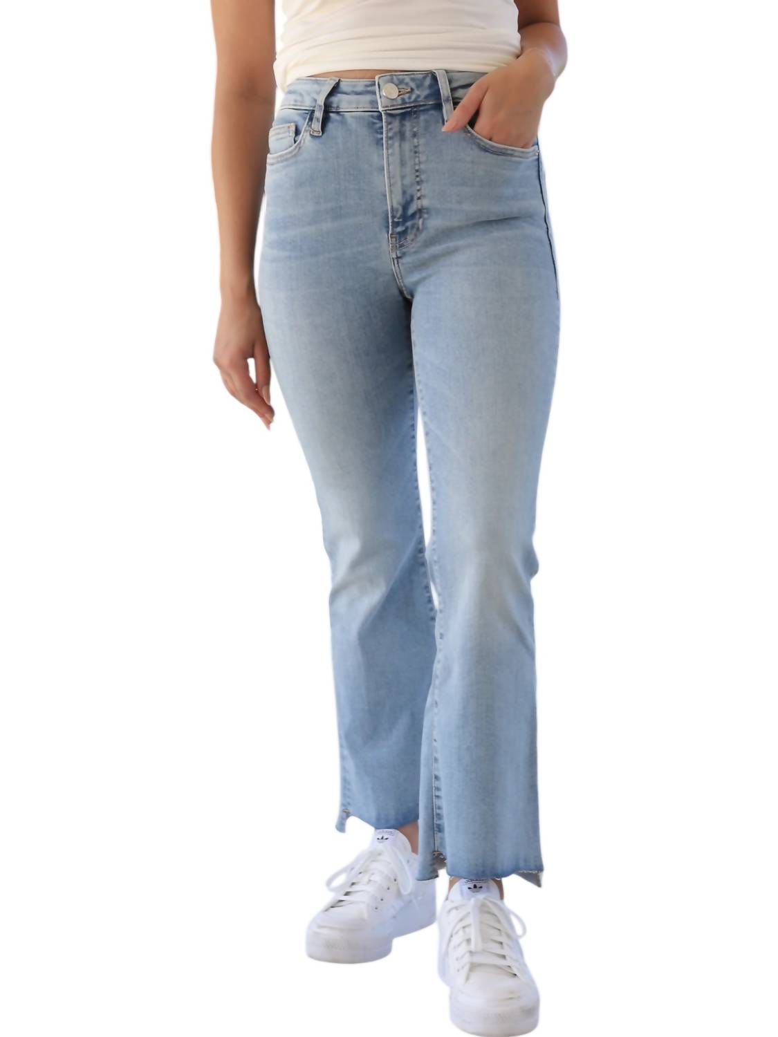

Джинсы Le Crop Mini Boot Step Fray в Колорадо FRAME, цвет colorado