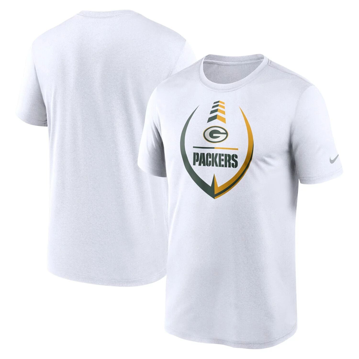 

Мужская белая зеленая футболка Bay Packers Icon Legend Performance Nike, Зеленый, Мужская белая зеленая футболка Bay Packers Icon Legend Performance Nike