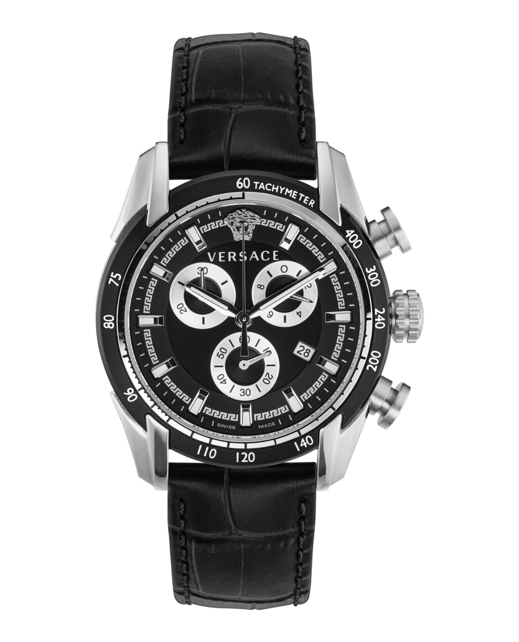 

Часы с ремешком V-Ray Versace, цвет black/stainless steel/black
