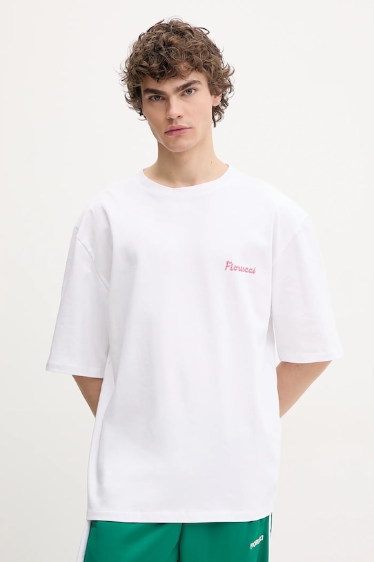 

Футболка хлопковая Candy Logo Relaxed Fit T-Shirt Fiorucci, белый