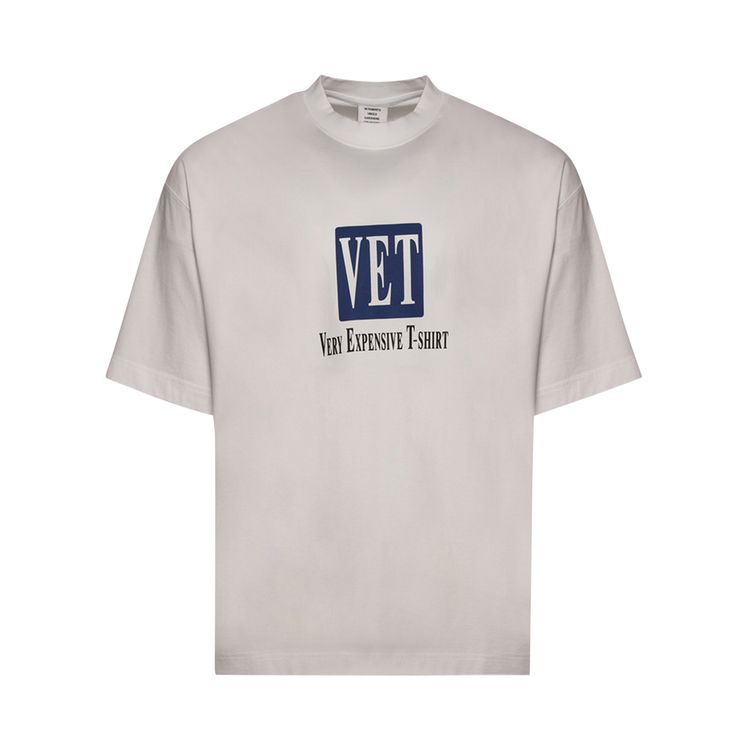 

Футболка Vetements Vet Cropped Cropped Boxy T-Shirt White, белый