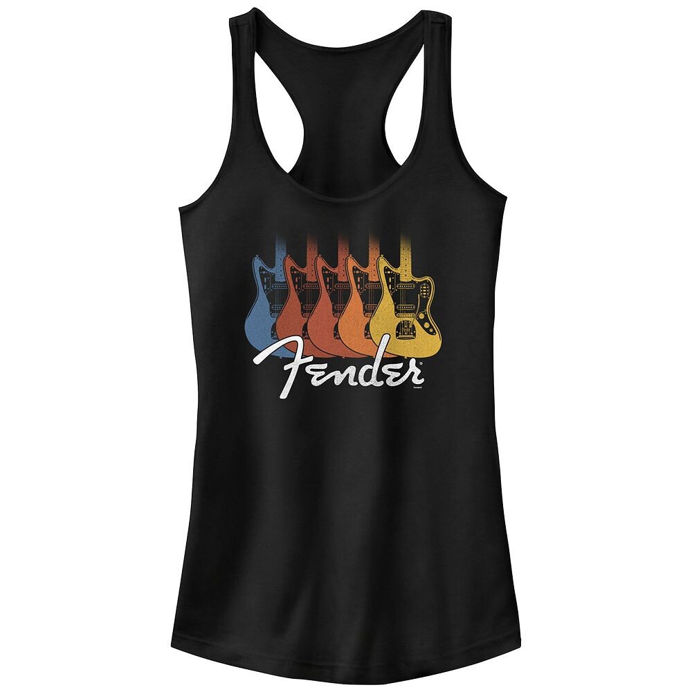 

Детская майка Fender Retro Rainbow Guitars Racerback Licensed Character, черный
