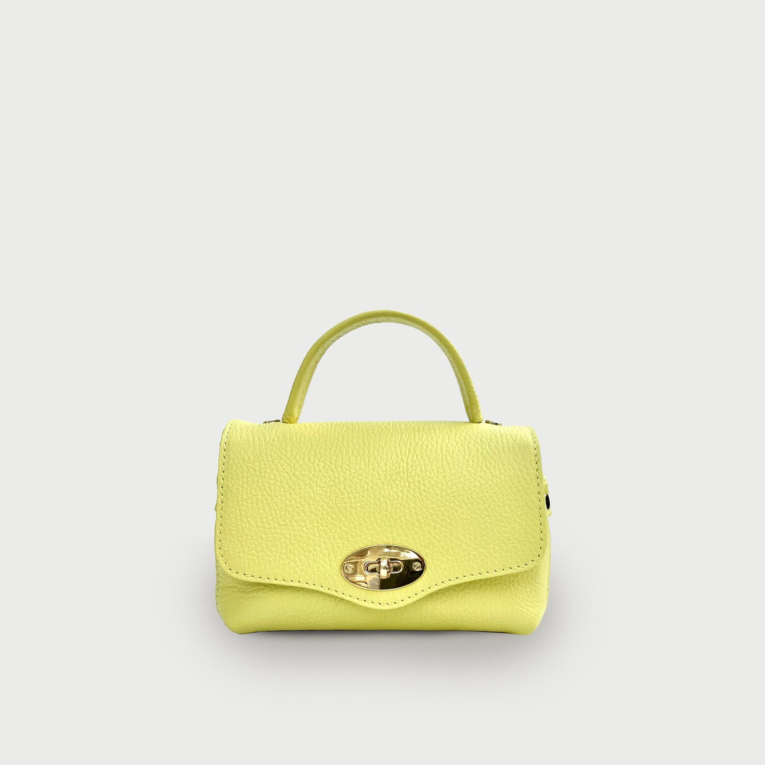 

Серебряная кожаная сумка Rachel Apatchy London, цвет Lemon