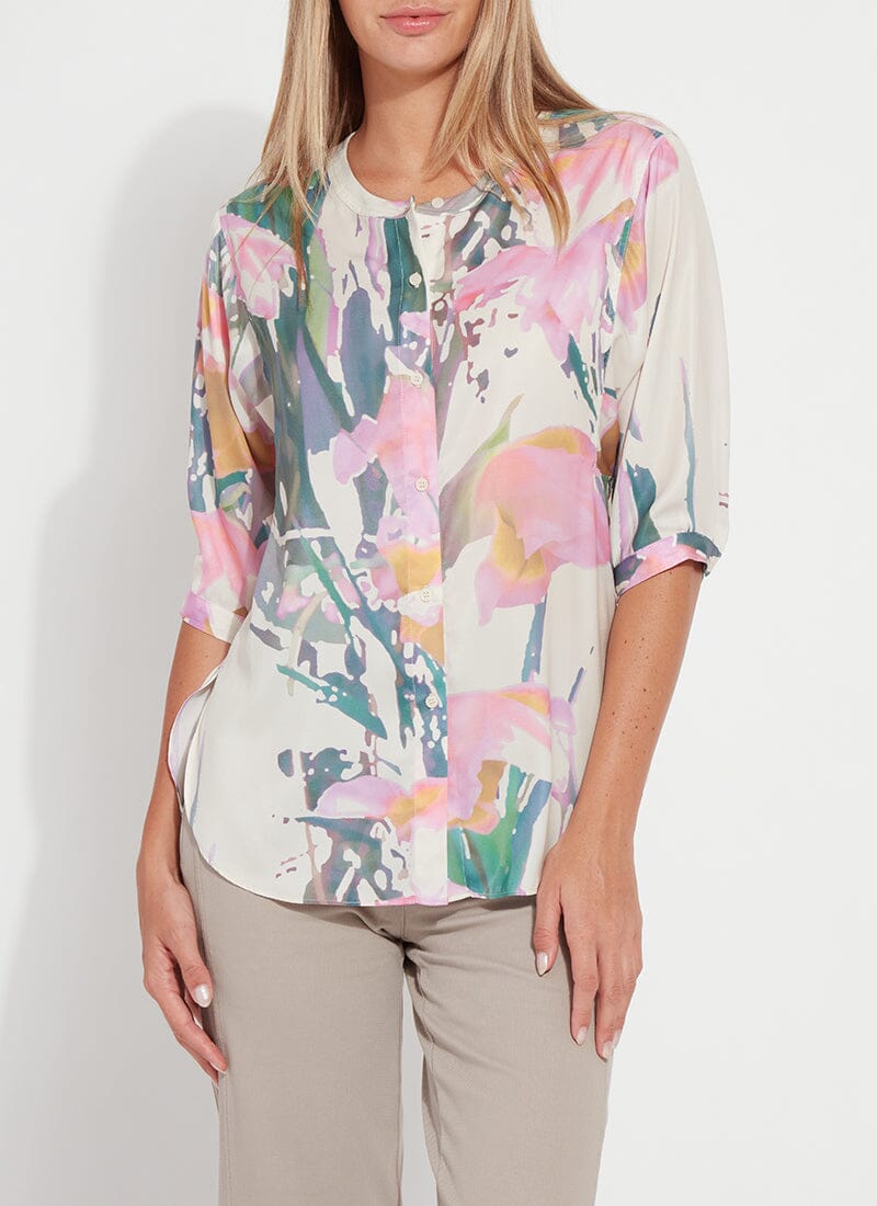 

Атласная рубашка Viviana Lysse, цвет jazzy floral