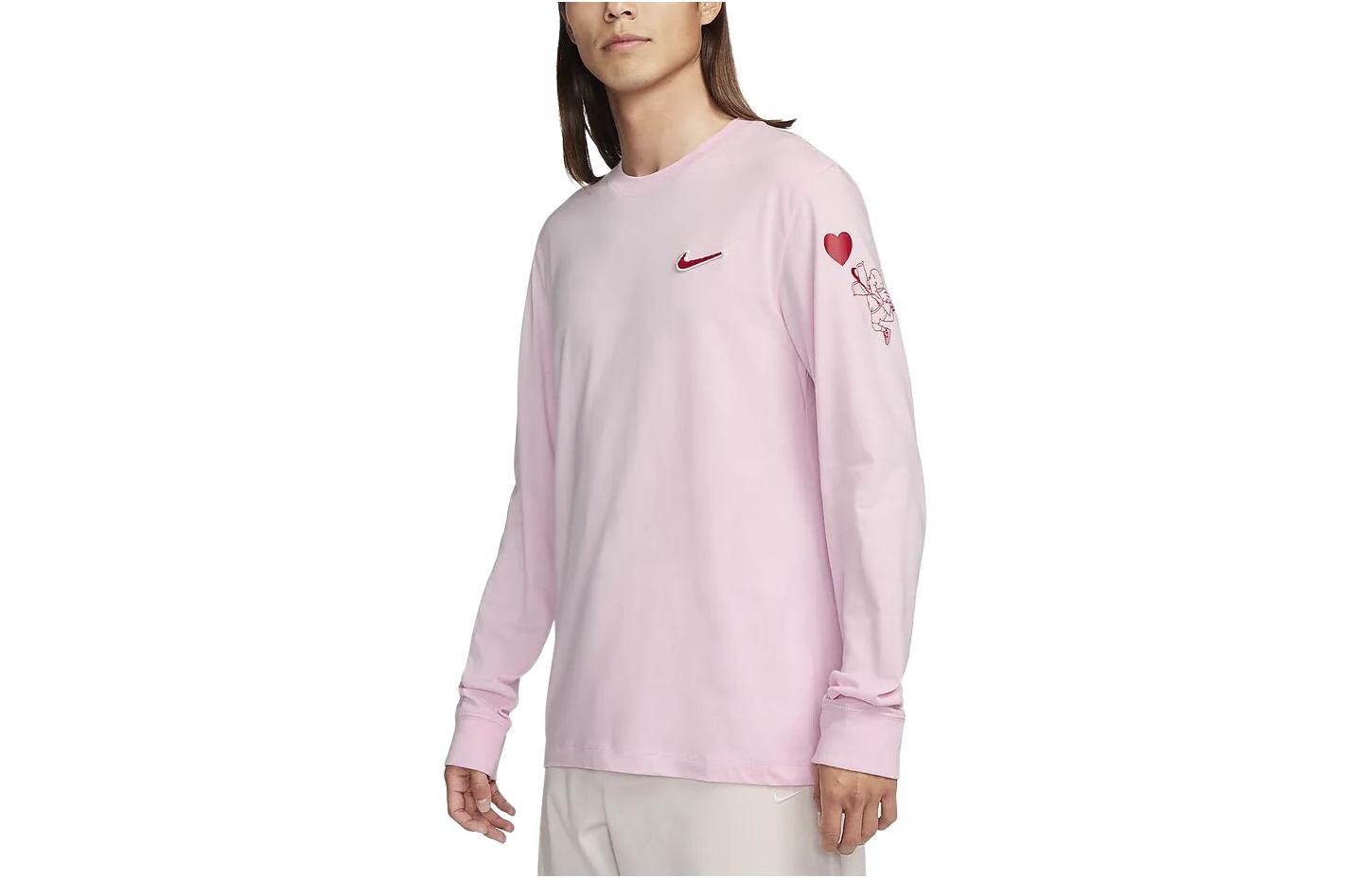 Футболка мужская из коллекции ко Дню святого Валентина, цвет розовый Nike, цвет Foam Pink — фото 3