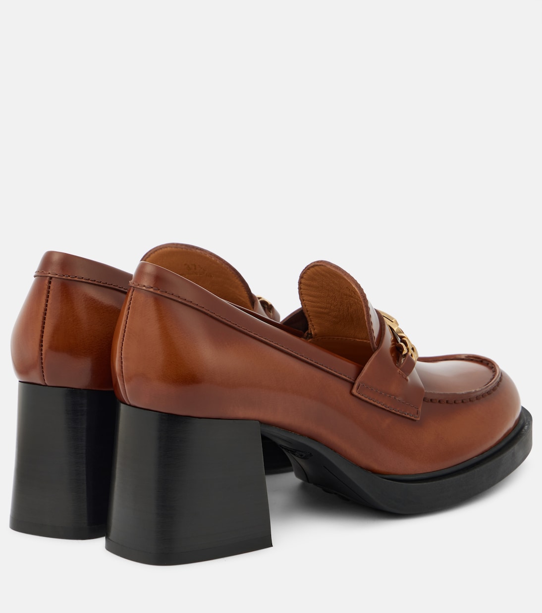 Туфли-лоферы из лакированной кожи Tod's, Cuoio Scuro — фото 3