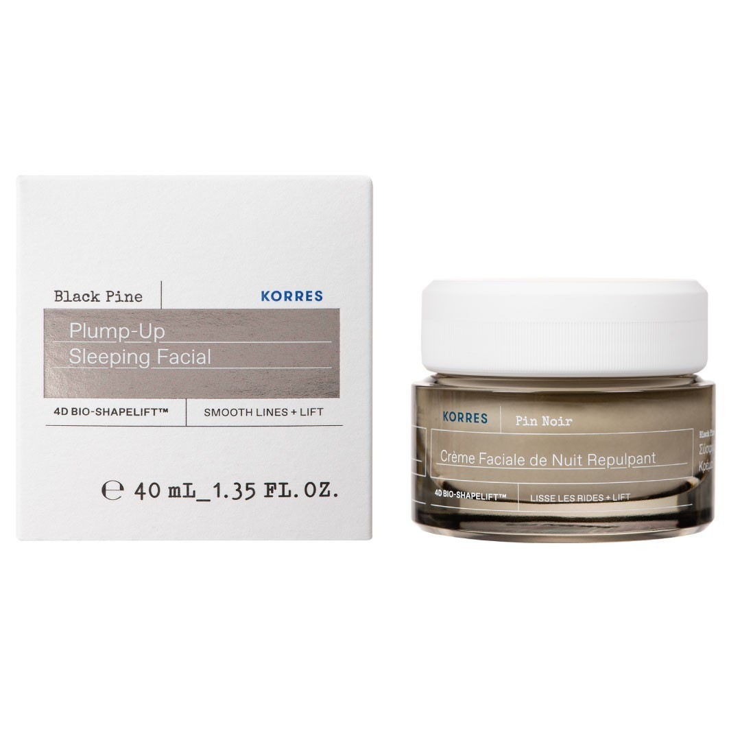 Крем для лица Korres — Black pine 4d bio-shapelift aufpolsternde nachtcreme für straffe haut , объем, 40 мл — фото 2