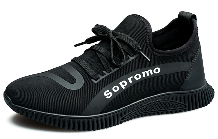 

Низкие повседневные туфли для мужчин SULEGAO, Black (Flat)