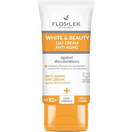 

FLOSLEK WHITE & BEAUTY Антивозрастной защитный дневной крем с SPF 50 50 мл