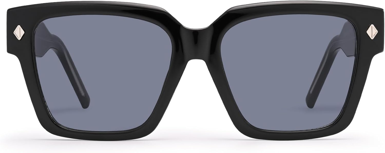 

Женские солнцезащитные очки Dollger увеличенного квадратного размера в стиле ретро 70-х годов, черепаховая оправа, большие солнцезащитные очки для женщин с защитой UV400, Black