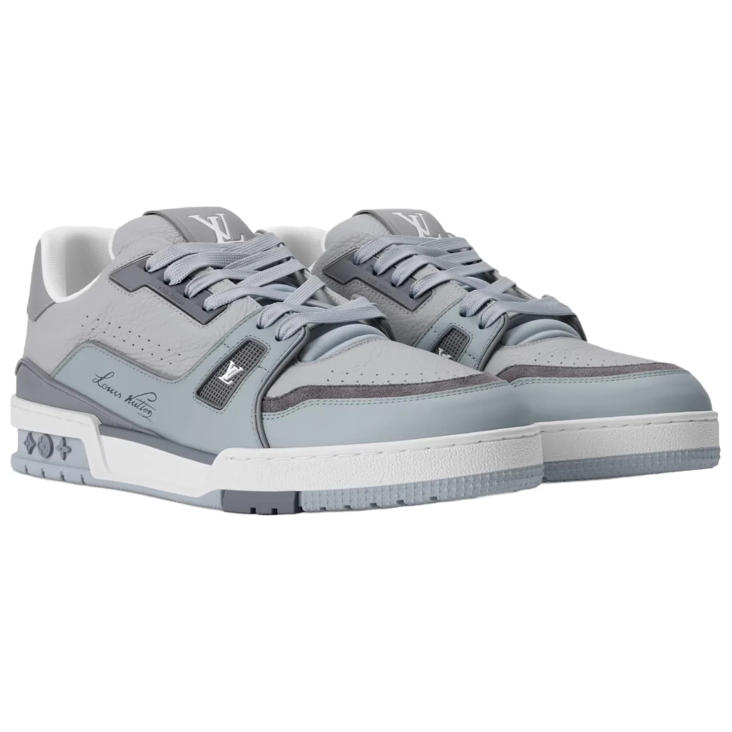 LOUIS VUITTON Кроссовки для скейтбординга мужские low top серые — фото 4