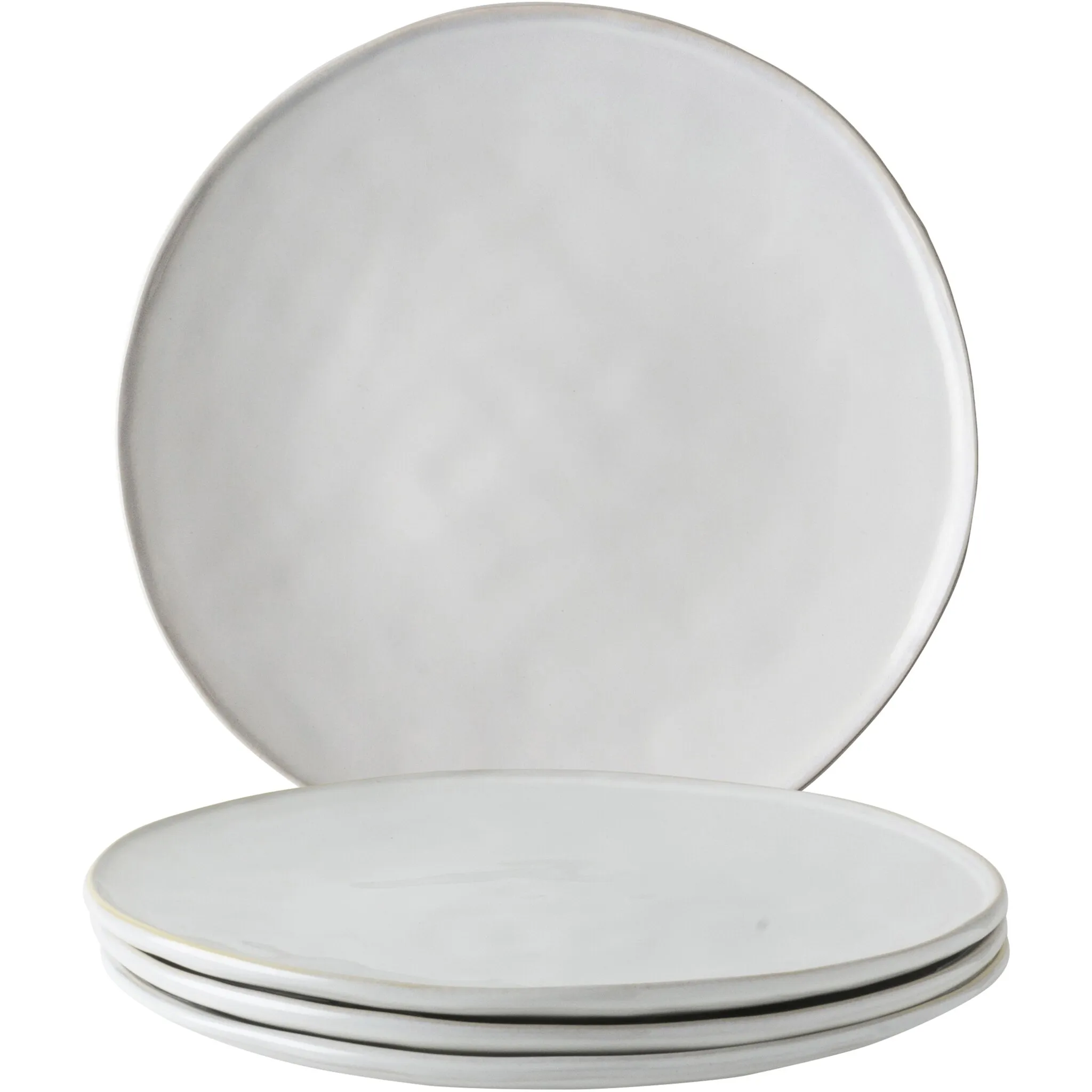 

DUTCH ROSE AMSTERDAM тарелка «Dutch Rose Amsterdam Organic», (набор, 4 шт., комплект/4: тарелка 26,5 см), керамика, ручная работа, Ø 26,5 см, белый