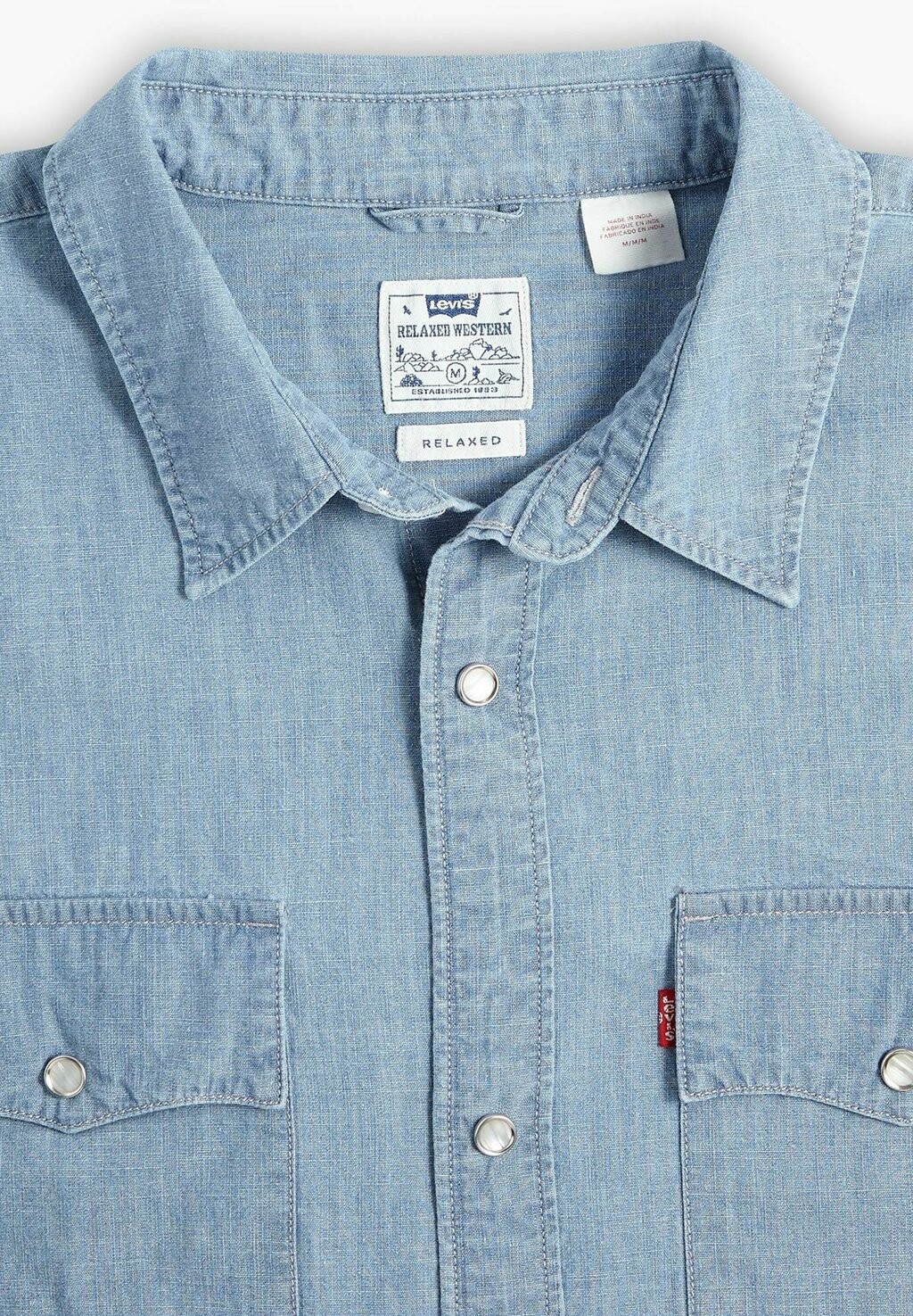 Рубашка WESTERN NEW Levi's, синий деним — фото 4