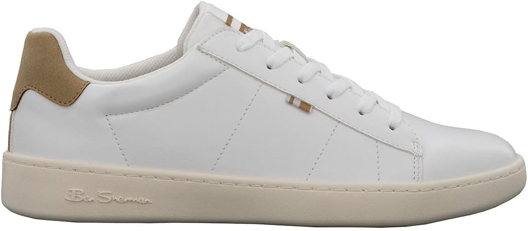 Мужские модные кроссовки Hampton Ben Sherman, белый/бежевый — фото 2