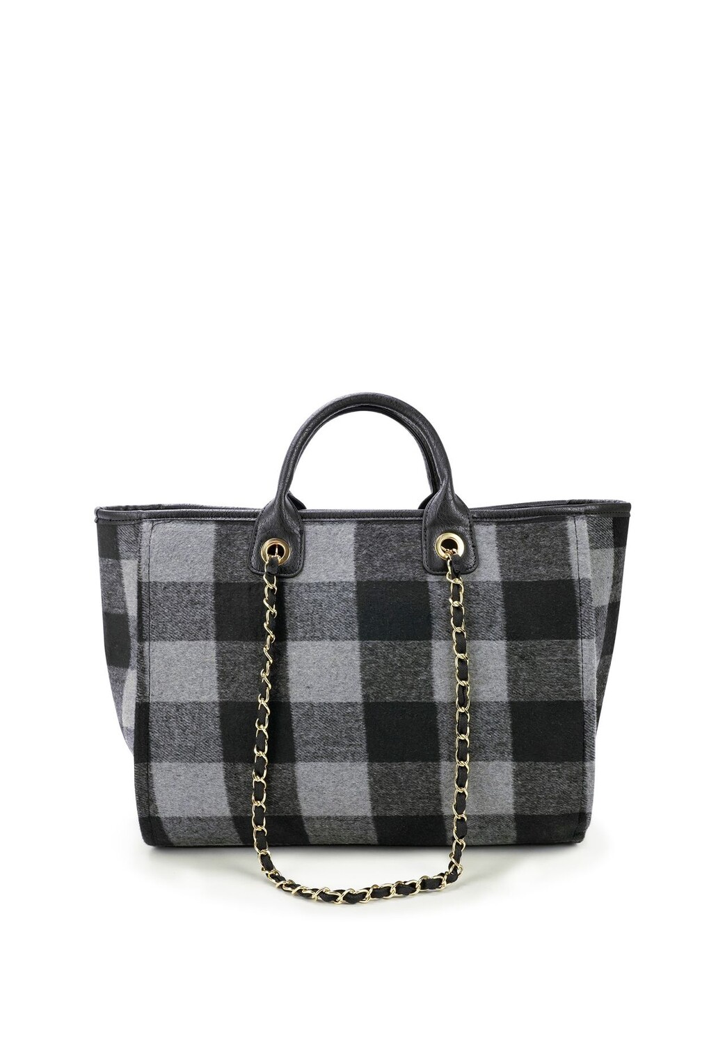 

Сумка-шоппер COLLINS в модном фланелевом образе HARPA, цвет Black Grey Check