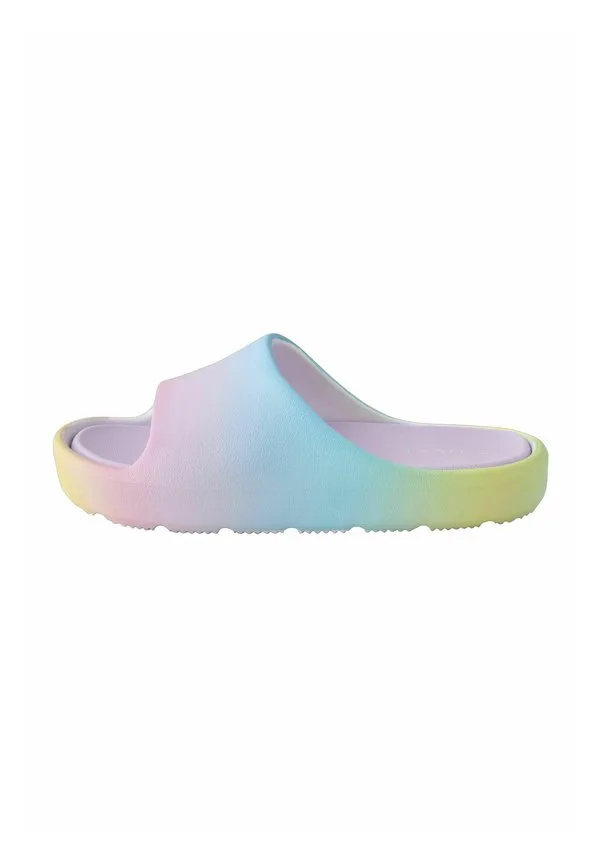 Удобные шлепанцы стандартного кроя. шлепанцы для бассейна Next, Pastel Rainbow