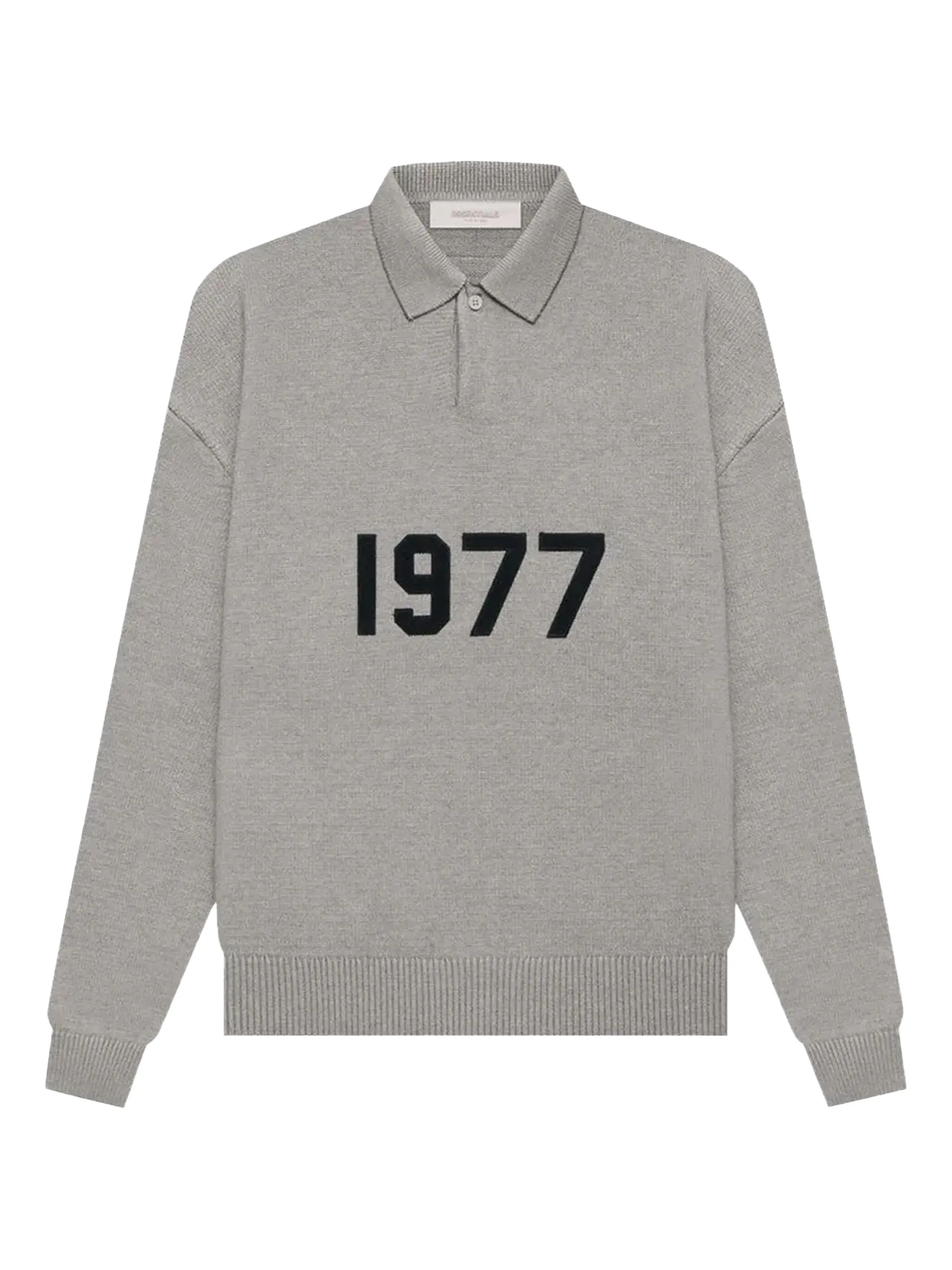 

Рубашка поло с длинными рукавами Fear Of God Essentials, серый