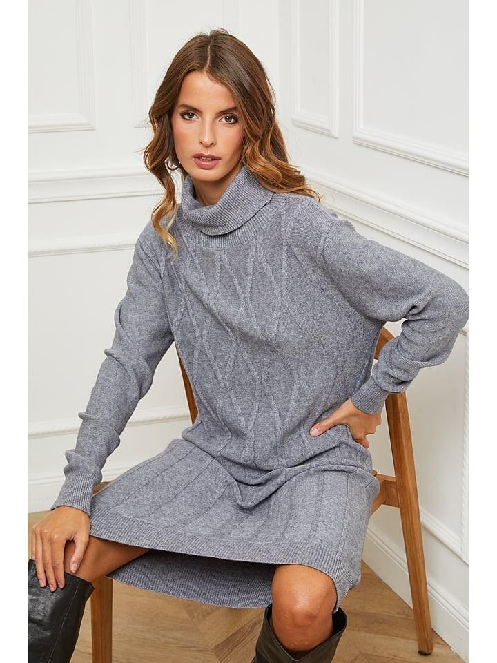 

Длинное платье So Cachemire Strick Bernie, серый