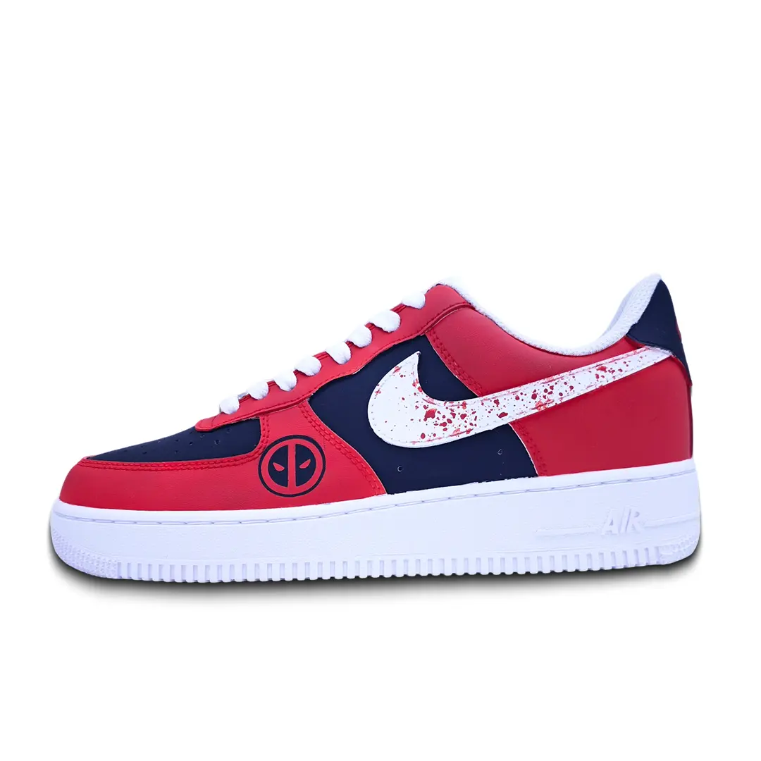 

Кроссовки Nike Air Force 1 Skateboarding Shoes Unisex Low-top White/Black/Red, красный