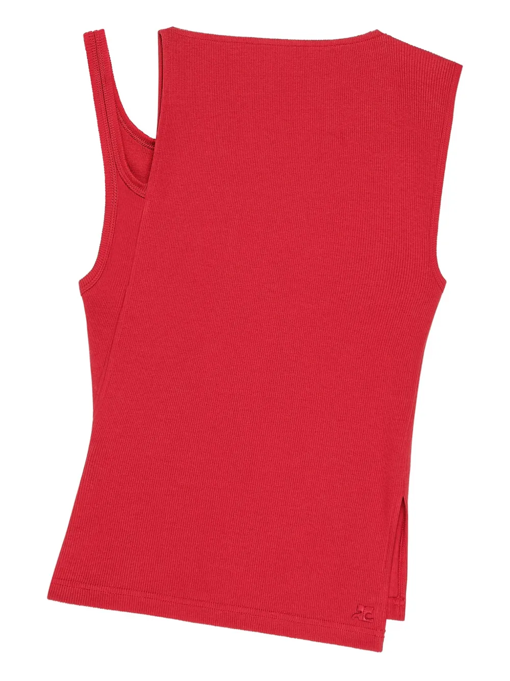 

Топ асимметричного кроя Courrèges, красный