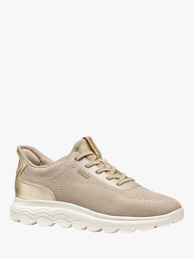Кроссовки на шнуровке spherica plus Geox, цвет Light Taupe/Light Gold — фото 2
