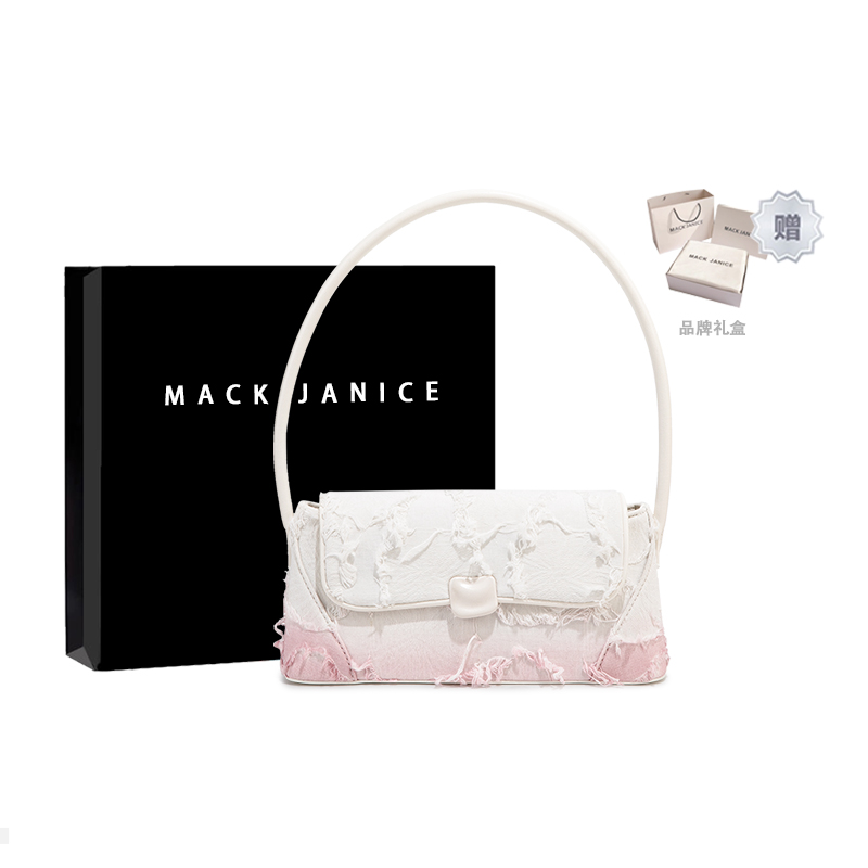 

MACKJANICE Сумка через плечо из искусственной кожи женская белая, Gradient Pink