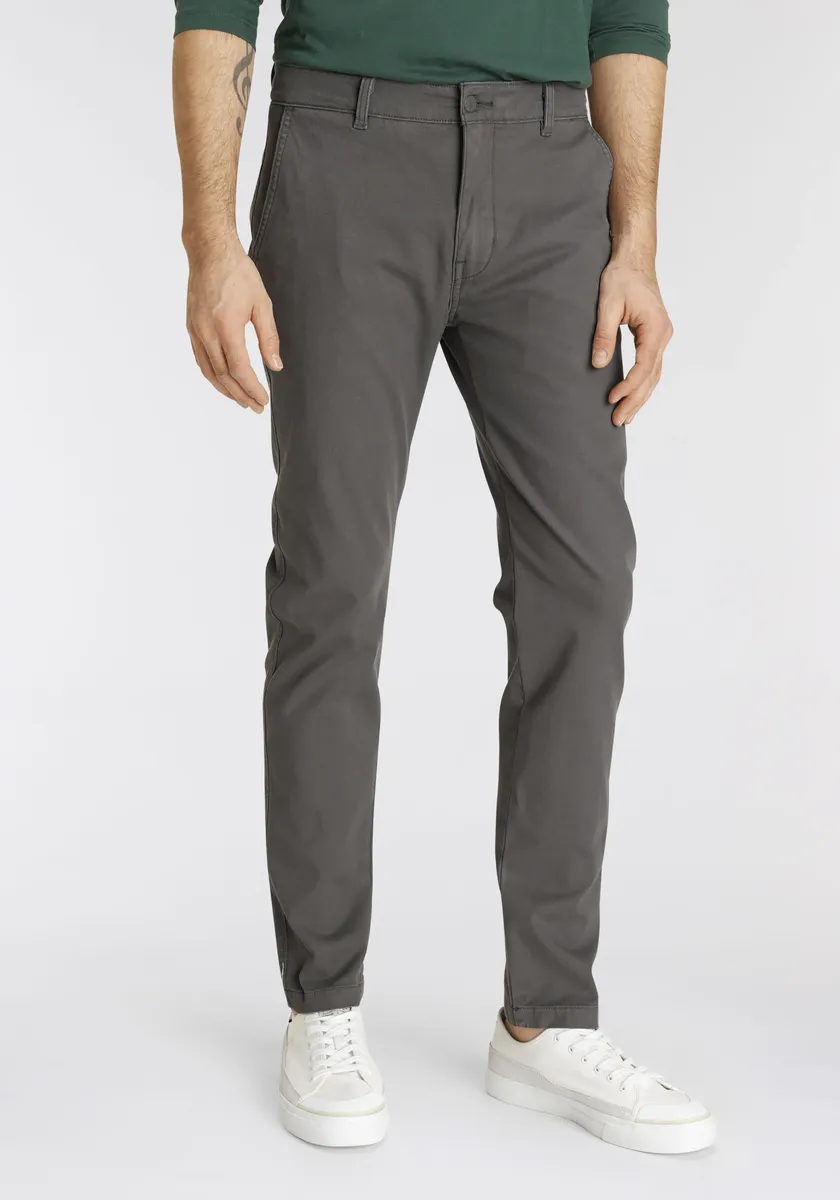 

Брюки-чиносы Levi's "LE XX CHINO SLIM TAPER" с логотипом бренда, серый