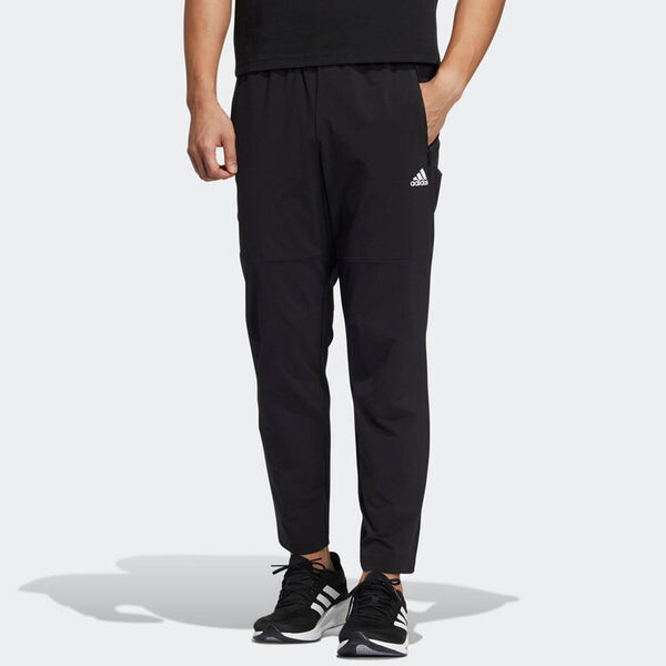 Спортивные штаны Men's adidas Fi Ent Wvpt Casual Breathable Solid Color Sports Pants/Trousers/Joggers Black, черный — фото 2