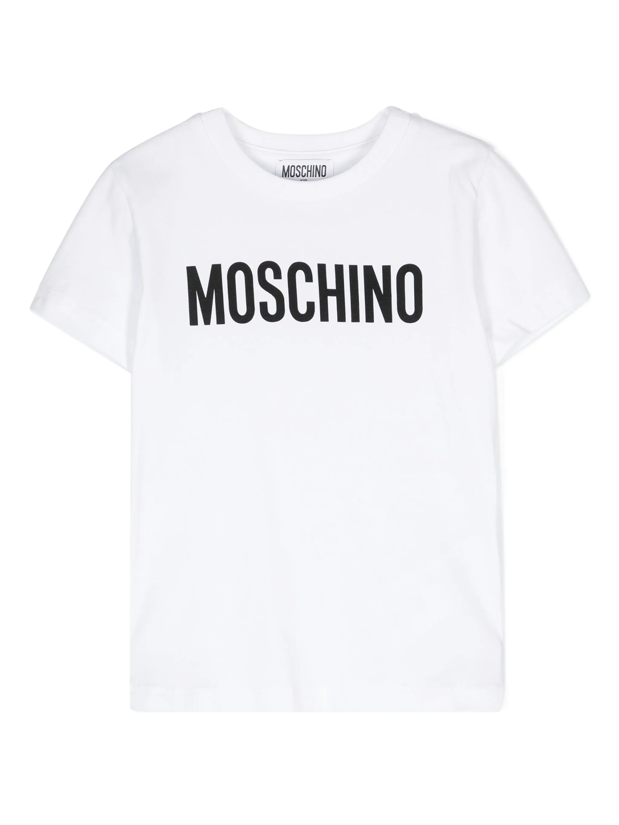 

Футболка из джерси с логотипом Moschino Kids, белый
