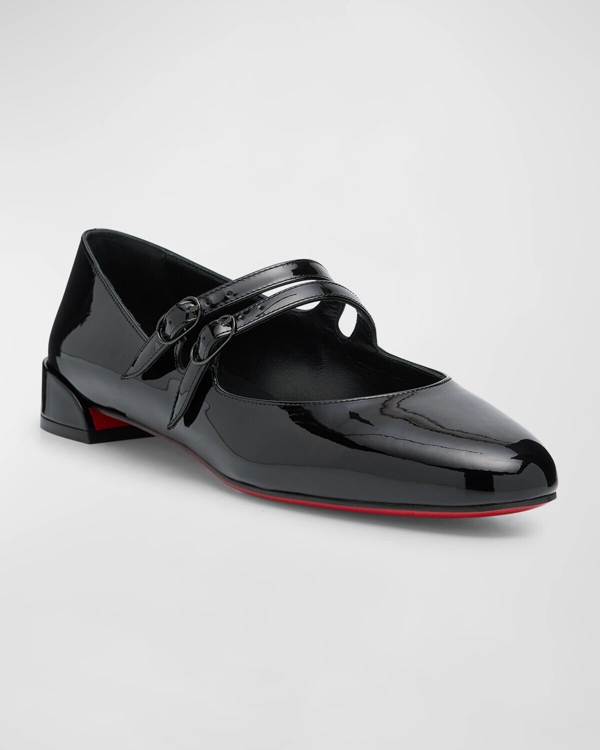Лакированные балетки Sweet Jane на красной подошве Christian Louboutin, цвет Black — фото 4