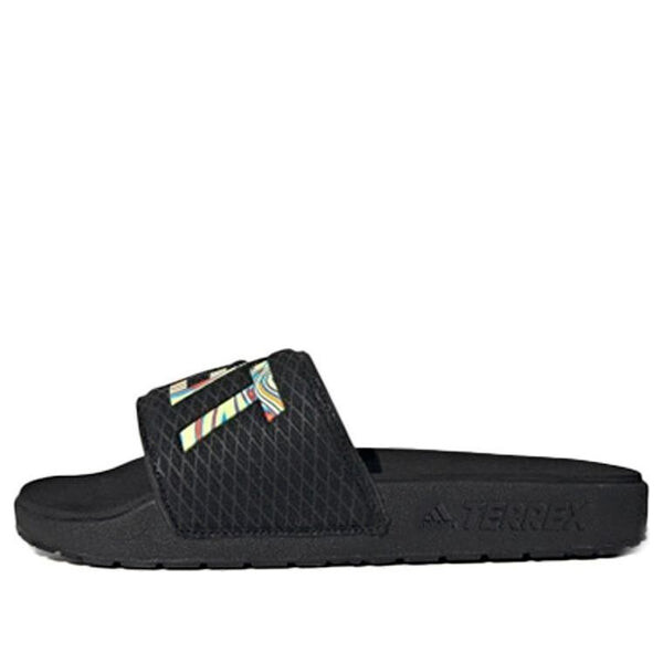 

Тапочки terrex adilette bold black slippers Adidas, черный